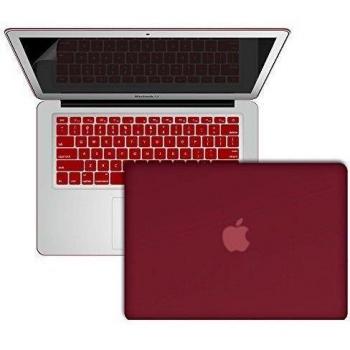 SlickBlue Touch suave estuche rígido de plástico caso cubierta y protector de pantalla para MacBook Air de 13 pulgadas