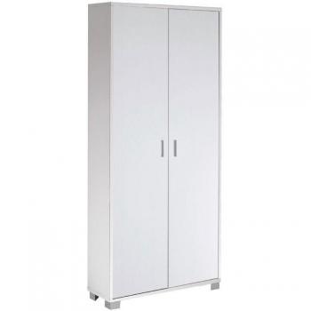 Iperbriko Closet compacto de 8 niveles, 83×29 cm, 190 cm alto, color blanco ceniza