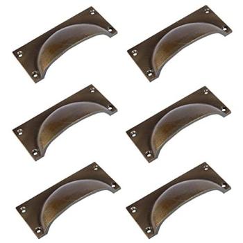 Golden Hammer‑Tongs Rectangular Cabinet Pulls – 105mm × 50mm, Pack of 6