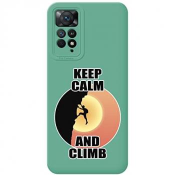 Funda Líquida Verde Xiaomi Redmi Note 12 Pro 4G - Diseño Hombre Escalada