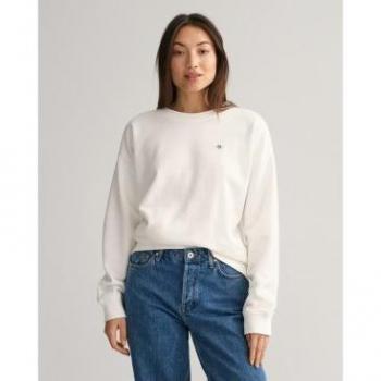 Sudadera Gant para mujer, modelo 4204675, cuello redondo, casual, algodón, manga larga, outlet 2024