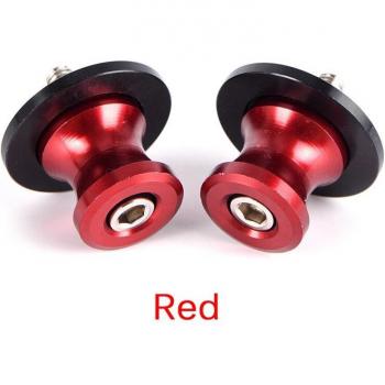 6mm Motorcycle Swing Arm Spool Sliders - 2pcs Set