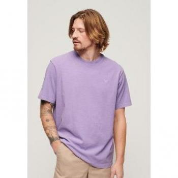 Superdry Camiseta Washed Lila Vintage – Talla XXL – Casual – Hombre