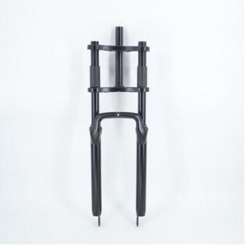 26-Inch Black Triple Crown Mountain Bike Fork with Disc Brake for Snow Fat Bikes