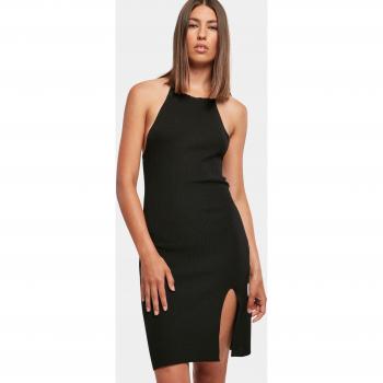 Robe cache-cou côtelée noire femme Urban Classics