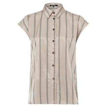 MARC AUREL Streifenhemd Silk Touch Weiß 42