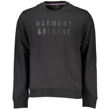 Harmont & Blaine Brushed Long Sleeve Crewneck Sweatshirt - Black - XL