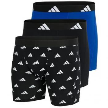 Cuecas Boxer Active Flex de Algodão para Homens - Pacote com 3 adidas