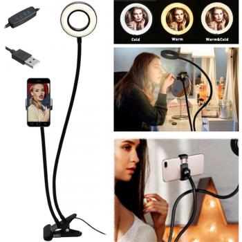 9cm USB LED Fill Ring Light with Phone Holder
