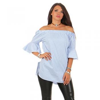 Mississhop Carmenbluse Trendiges Off-Shoulder Oberteil