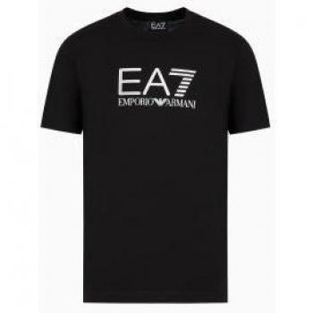 Ea7 T-shirt con logo Nero Taglia M