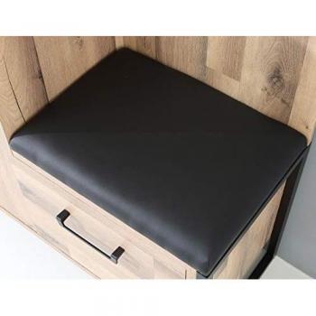 Sitzkissen FORTE Hud Dekokissen, schwarz, 52,2 cm x 41,5 cm