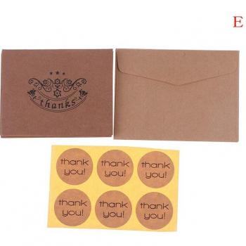 18pcs Thank You Card and Envelope Seal Sticker Set