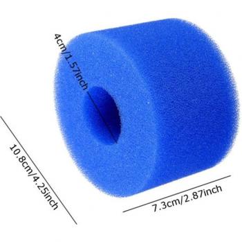 Blue Foam Sponge Pool Filter Cleaner - Reusable, 2 Styles for Outdoor Use