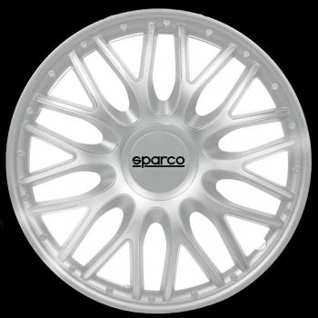 Sparco 4-Piece Silver Hubcaps for 13-Inch Wheels