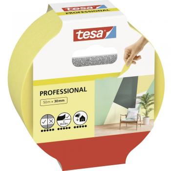 Tesa Professional 56299-00000-00 Malerabdeckband Gelb (L x B) 50 m x 30 mm 1 St. (56299-00000-00)