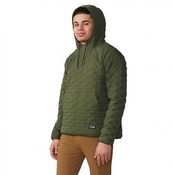 Felpa con Cappuccio MHW Stretchdown Light Verde XL