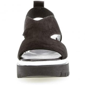 Gabor Damen Plateausandalen 23.612.17, Schwarz, EU 42