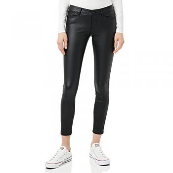 Pantalón Vero Moda Seven NWSmooth Coated Petite Negro