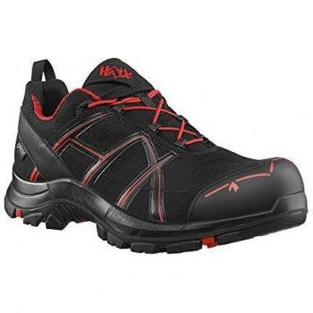 Sicherheitsschuh Haix Black Eagle Safety 40 ESD GORE‑TEX® – schwarz/rot, Größe 42