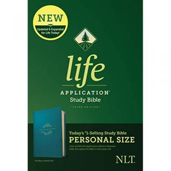 NLT Life Application Study Bible, Third Edition, Personal Size (Leatherlike, Teal Blue)