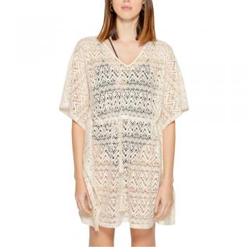 Vero Moda Vestido Largo Manga Beige