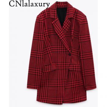 Chaqueta Celosía Roja Botón Único CNL alá Luxury
