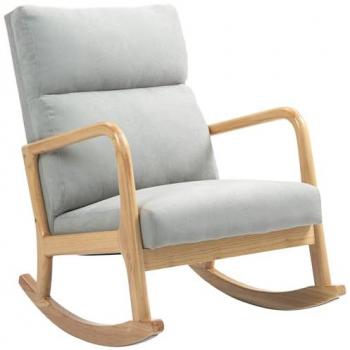Silla Mecedora Lino & Madera 150 kg