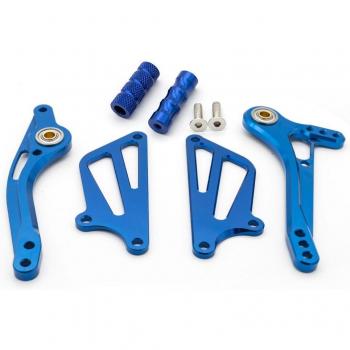 CNC Adjustable Rearset Foot Pegs with Brake and Gear Shift Lever for Kawasaki ZX-10R 2004-2005