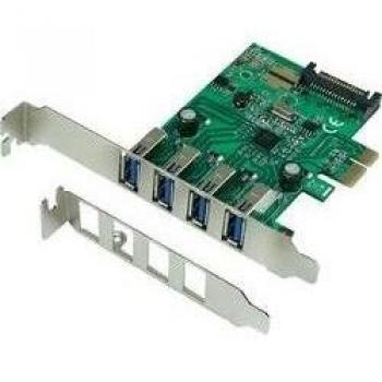 Adattatore USB 3.0 a 4 porte, scheda PCIe