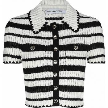 Chic L White Knitted Cardigan