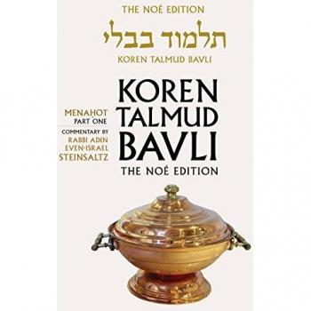 Koren Talmud Bavli: v. 25: Menahot Part 1, English, - [Livre en VO]