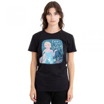 Elsa Own Your Destiny Womens T-Shirt – Black (M)