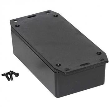 Hammond 1591XXCFLBK Flanged Housing, 121x66x40mm