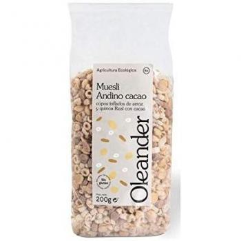 Muesli Andino Cacao Sin Gluten 200gr. Oleander