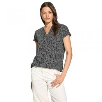 Cecil Kurzarmbluse mit Muster - Blusenshirt für Damen