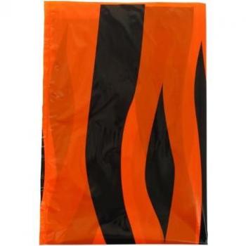 BOLSA CARNAVAL INFANTIL NARANJA CON RAYAS NEGRAS 56X70CM