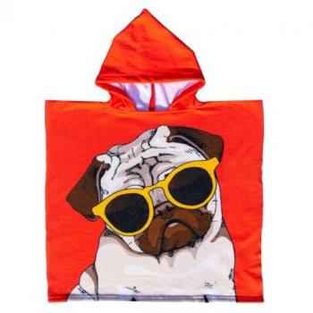 PONCHO INFANTIL PERRO GAFAS: Gafas de Playa Perro Carlino