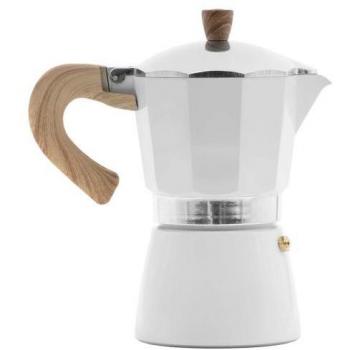 Cafetière moka Hola blanche 9 tasses en Aluminium
