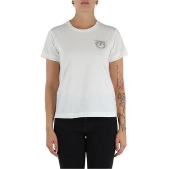 T-shirt Pinko Quentin 103320 A2RN Bianco Regular Fit