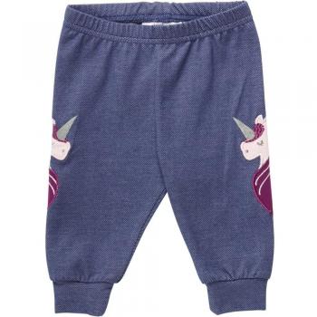Fred's World by Green Cotton Baby-Mädchen Einhorn Pants, Blau