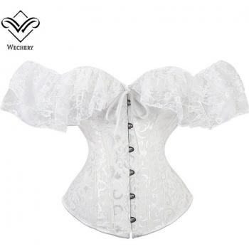 Vintage Off-Shoulder Lace Bustier