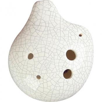 Ocarina en céramique Soprano C 6 trous - Apprentissage facile, parfait pour débutants avec grande fissure