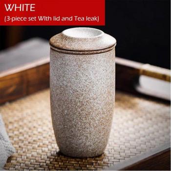 Vintage Handmade Rough Pottery KungFu Tea Cup