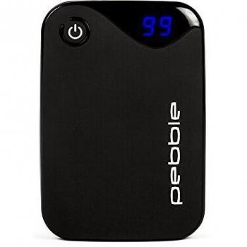 Veho Pebble P-1 Portable Power Bank, Rechargeable, Smartphone & Tablet Charger, 10,400 mAh, Dual USB, USB-C, Digital LED Display, Battery