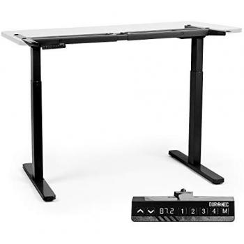 Bureau assis‑debout électrique Duronic TM22 BK noir