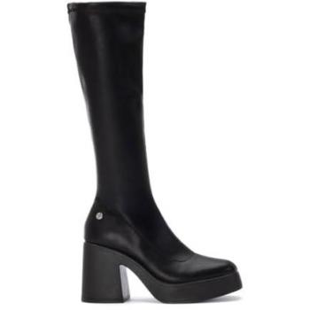 Botas XTI Plataforma Alta Negro Mujer