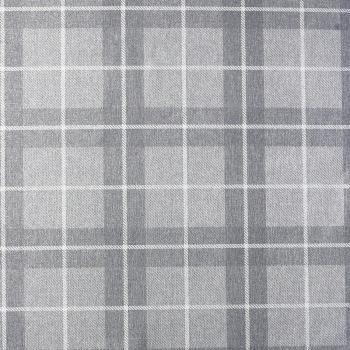 Heritage Check Wallpaper Arthouse Tartan Grey Silver Metallic Textured Vinyl