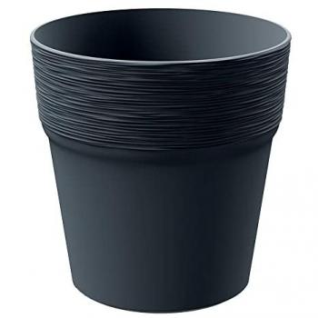 Pot de fleurs anthracite circulaire 15 cm – Furu