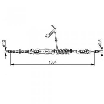 BOSCH Handbremsseil 1 987 477 177